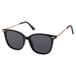 XL 5798 Polarised Fashion Sunglasses (Women) - Black Smoke